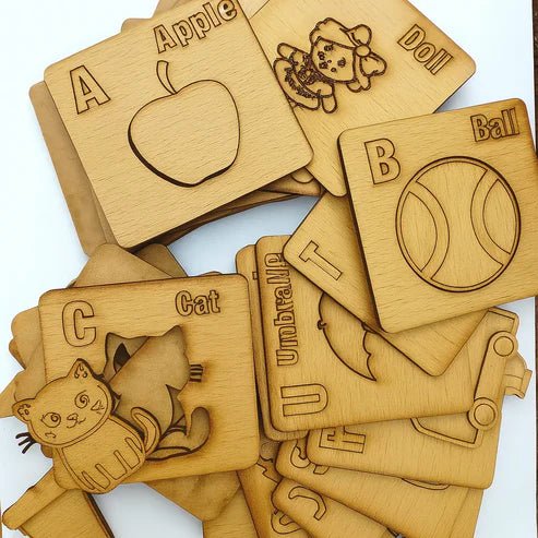 3 in 1 Wooden Kids Drawing Stencils + Puzzle - Trendsters Pk
